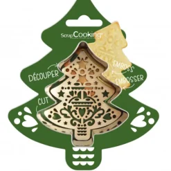Hot SCRAPCOOKING Kit Biscuit de Noël Sapin 8,2 cm