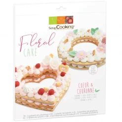 Sale SCRAPCOOKING Kit Coeur et Couronne Cake