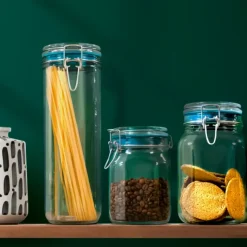 AIRTENDER Kit de Mise Sous-Vide 3 Bocaux Kilner 1,5 L avec Couvercles et Pompe