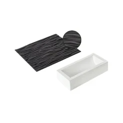 SILIKOMART Kit Moule à bûche et Tapis Effet Bois Professional