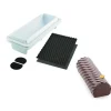 Best SILIKOMART Kit Moule à Bûche Torsade Plastique 25 x 8 cm x H 6,7 cm Professional