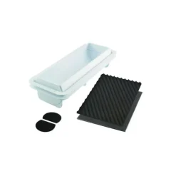 Best SILIKOMART Kit Moule à Bûche Torsade Plastique 25 x 8 cm x H 6,7 cm Professional