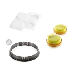 Discount SILIKOMART Kit Moule Silicone 2 Tartes Ø 120mm Professional