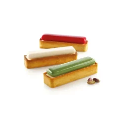 Outlet SILIKOMART Kit Moule Silicone 6 Tartelettes Rectangle 120mm Professional