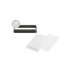 Outlet SILIKOMART Kit Moule Silicone 6 Tartelettes Rectangle 120mm Professional