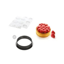 Sale SILIKOMART Kit Moule Silicone 6 Tartelettes Ø 80mm Paradis Professional