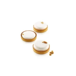 Outlet SILIKOMART Kit Moule Silicone 4 Tartelettes Ø 100mm Professional