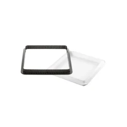 SILIKOMART Kit Moule Silicone 1 Tarte Carrée 200mm Professional
