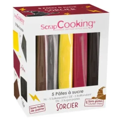 Hot SCRAPCOOKING Kit Pâte à sucre Sorcier 5 x 80 g