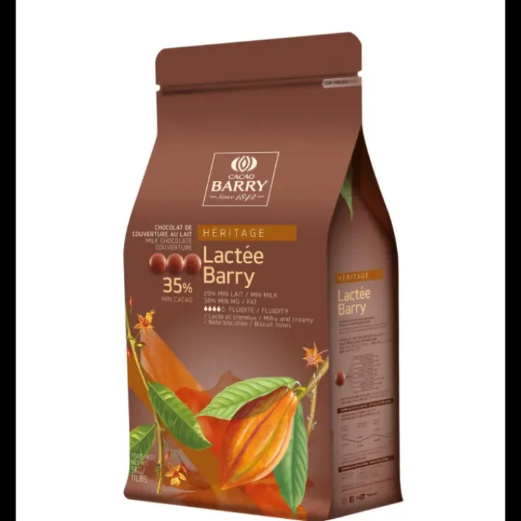 BARRY Lactée Caramel, Pistoles Chocolat Couverture 31,1 % 1 kg