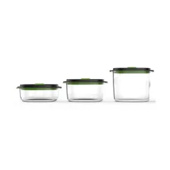 Discount FOODSAVER Lot 3 Boîtes Alimentaires Sous Vide Fraîcheur & Marinade 0.7L + 1.2L + 1.8L