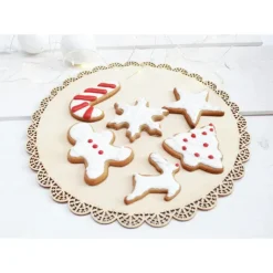 Best SCRAPCOOKING Lot Découpoirs Noël Inox Dorés x3