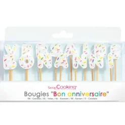 Best SCRAPCOOKING Lot de 15 Bougies Bon Anniversaire