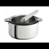Discount CRISTEL Lot de 3 Casseroles inox avec Poignée Blanche Mutine Amovible