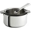New CRISTEL Lot de 3 Casseroles Inox Mutine avec 1 Poignée Amovible Casteline