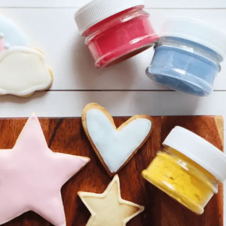 Discount SCRAPCOOKING Lot de 3 Colorants Alimentaires d'Origine Naturelle Bleu, Rose, Jaune