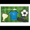 New SCRAPCOOKING Lot de 4 Emporte-Pièces Inox Football