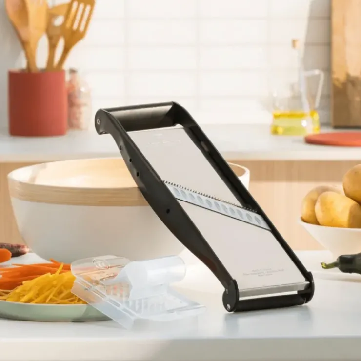 Outlet BRON-COUCKE Mandoline Inox Compact-PRO Basalte 2 peignes Effileurs Bron Coucke