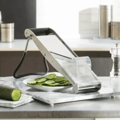 Discount BRON-COUCKE Mandoline Professionnelle Compact-PRO Inox 2 Peignes Effileurs Bron Coucke