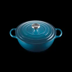 Hot LE CREUSET Marmite en fonte 26 cm Deep Teal Signature