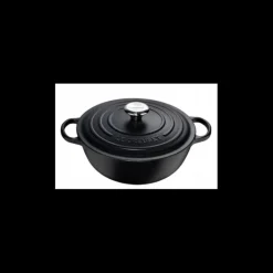 Outlet LE CREUSET Marmite en fonte 26 cm Noir Mat Signature