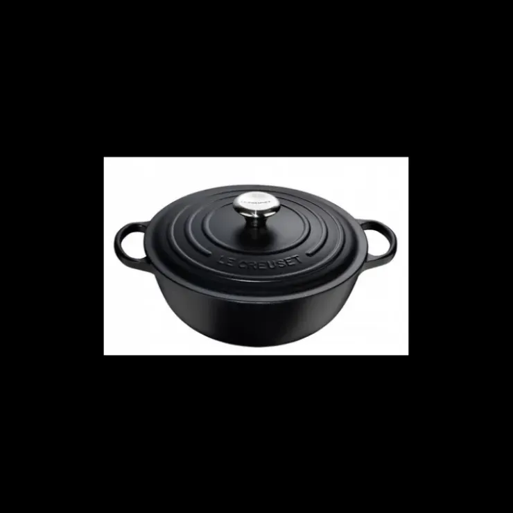 Outlet LE CREUSET Marmite en fonte 26 cm Noir Mat Signature