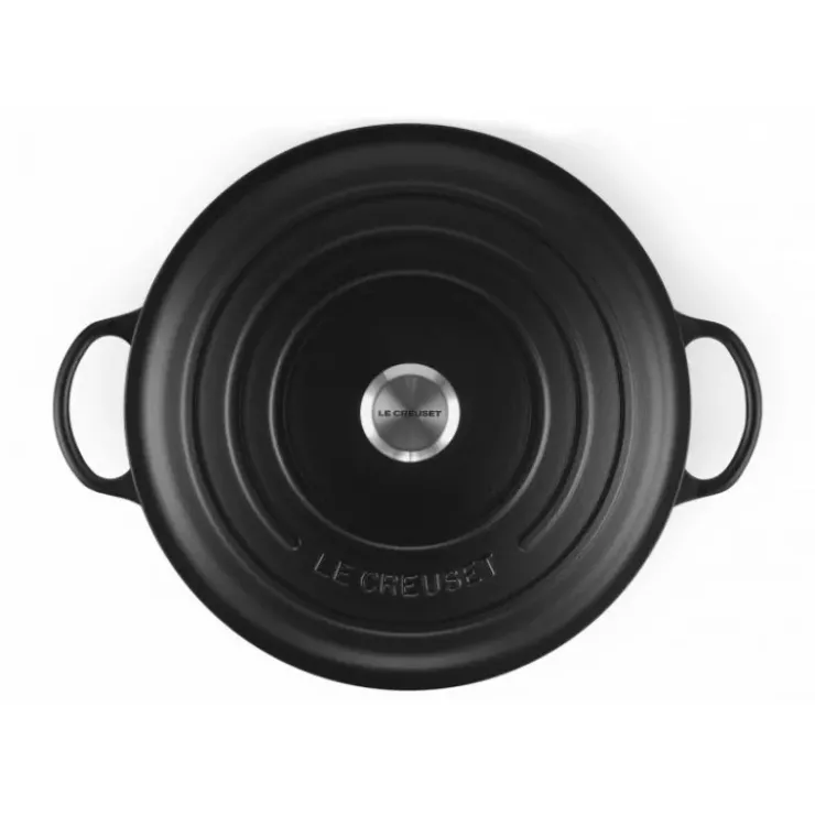Discount LE CREUSET Marmite en Fonte 32 cm Noir Mat Signature