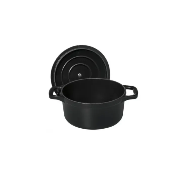 Hot CHASSEUR Mini Cocotte en Fonte Ronde 16 cm Noir Mat