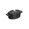 New STAUB Mini Cocotte ovale 11 cm fonte Noir