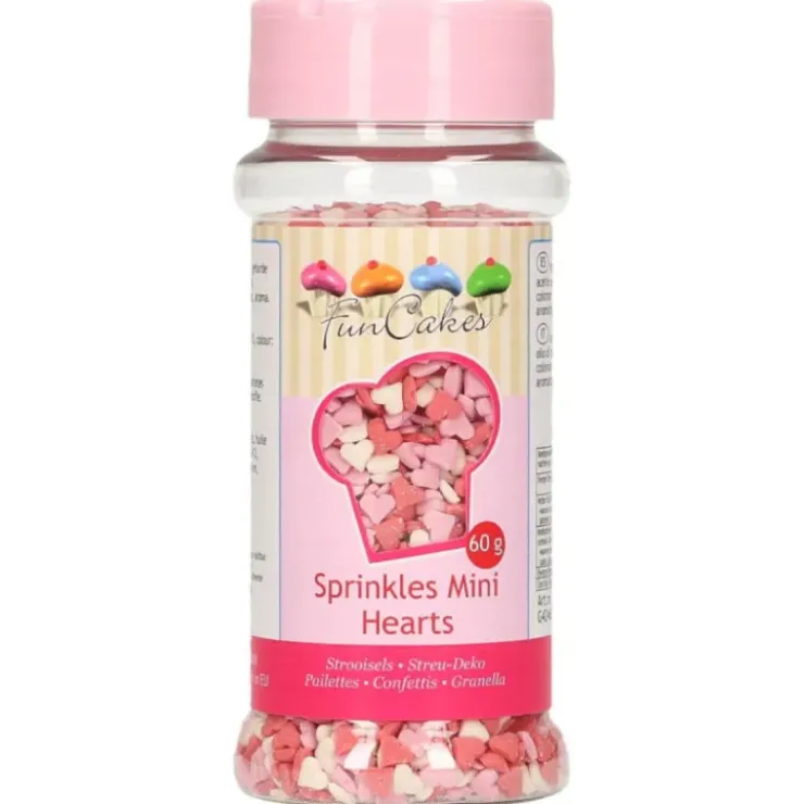 Online FUNCAKES Mini Coeurs en sucre Rose/Rouge/Blanc 60g