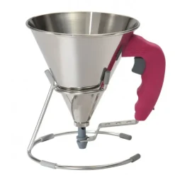 New DE BUYER Mini Entonnoir à Piston Inox Fushia KWIK