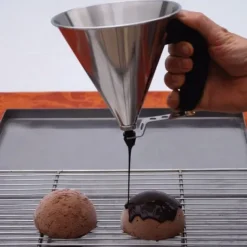 New DE BUYER Mini Entonnoir à Piston Inox Fushia KWIK