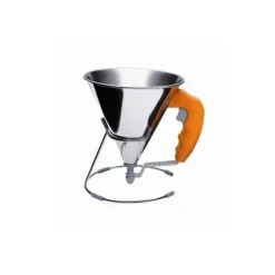 Discount DE BUYER Mini Entonnoir à Piston Inox Orange KWIK