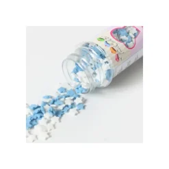 Hot FUNCAKES Mini Etoiles Bleues et Blanches en sucre 60 g
