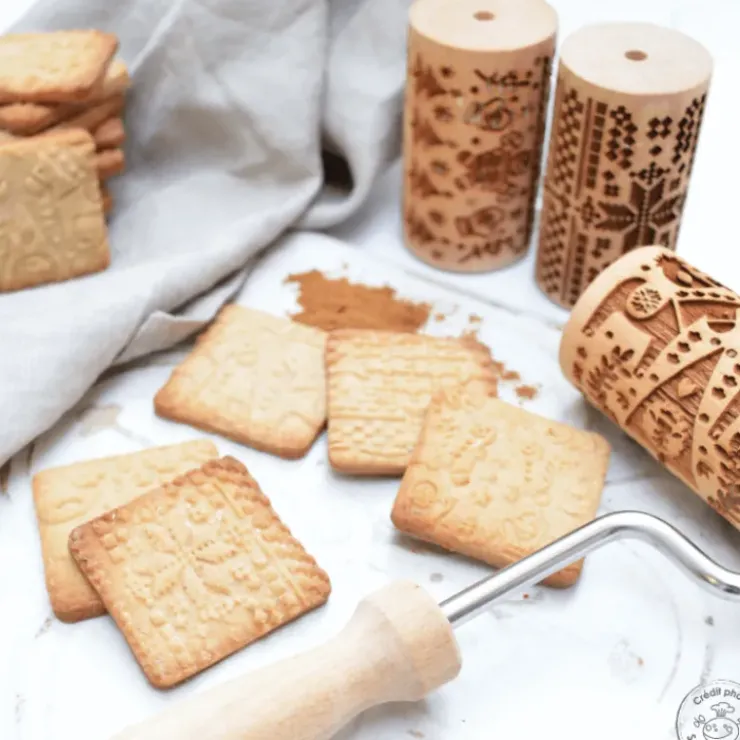 Best SCRAPCOOKING Mini Rouleau à Pâtisserie Empreinte Noël Interchangeable 7 cm (x3)