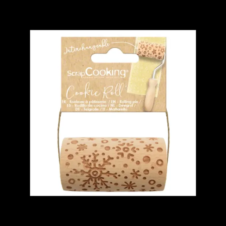 Outlet SCRAPCOOKING Mini Rouleau à Pâtisserie Empreinte Flocon 7 cm