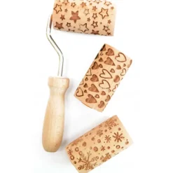 Clearance SCRAPCOOKING Mini Rouleau à Pâtisserie Empreinte Interchangeable 7 cm (x3)