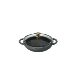 Outlet CHASSEUR Mini Wok en Fonte 18 cm Caviar