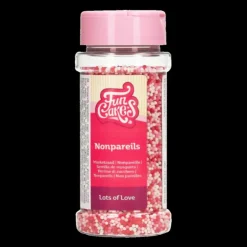 New FUNCAKES Mélange Mini-billes rouges, roses et blanches 80 g