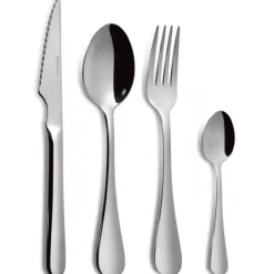 COMAS Ménagère 24 Pièces avec Couteaux à Steak SEVILLA S Inox 18%