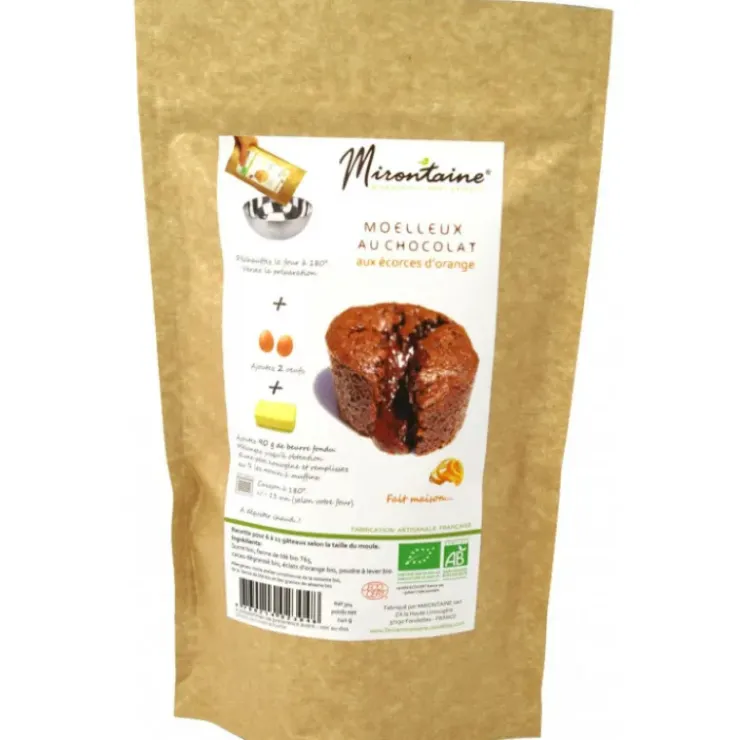 New MIRONTAINE Moelleux BIO au Chocolat et à l'Orange 240g