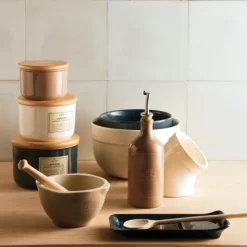 New EMILE HENRY Mortier Pilon Céramique Fusain Ø 14 cm