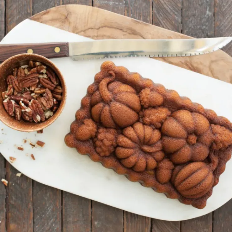 Hot NORDIC WARE Moule à Cake Citrouille Bronze