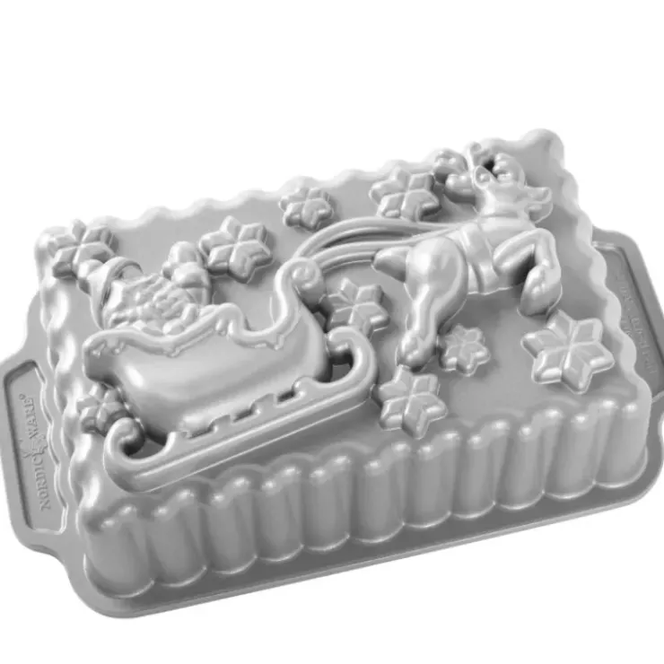 Outlet NORDIC WARE Moule à Cake Traineau du Père-Noël Silver