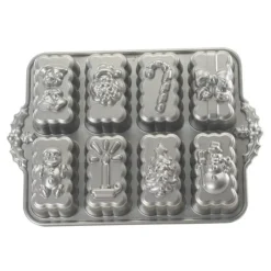 Outlet NORDIC WARE Moule à Cakes de Noël (x8) Silver