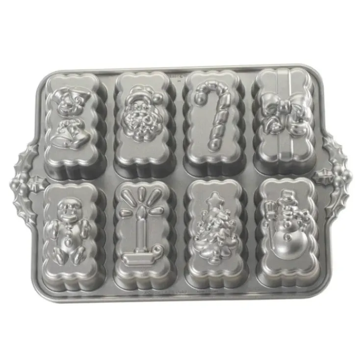 Outlet NORDIC WARE Moule à Cakes de Noël (x8) Silver
