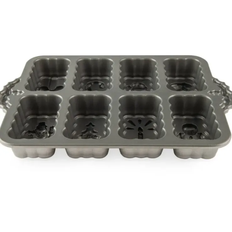 Outlet NORDIC WARE Moule à Cakes de Noël (x8) Silver