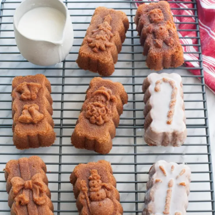 Outlet NORDIC WARE Moule à Cakes de Noël (x8) Silver