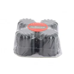 Best DE BUYER Moule à Cannelés Anti Adhésif Ø 5,5 cm x H 5,5 cm (x4)