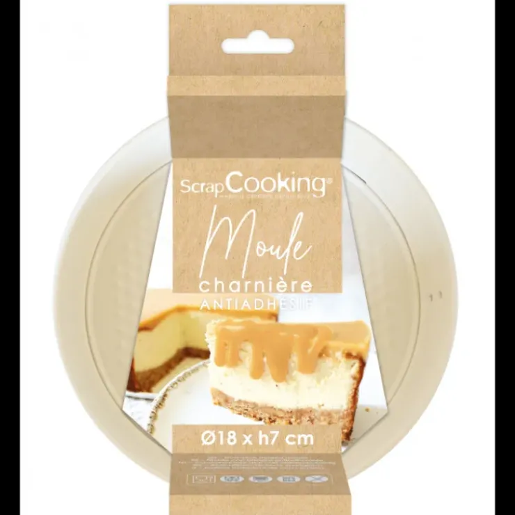 Best SCRAPCOOKING Moule à Charnière Antiadhésif 18 cm